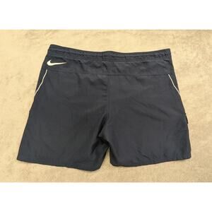 Nike Swim Trunks Navy Blue Mens Large Lining Draw String Cargo Pockets